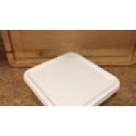 Rubbermaid® 2, 4, 6, 8 Qt. White Square Polyethylene Food Storage Container Lid