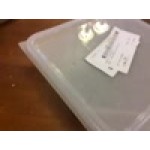Rubbermaid® 2, 4, 6, 8 Qt. White Square Polyethylene Food Storage Container Lid