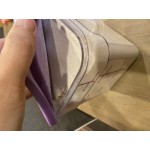 Vigor 2 and 4 Qt. Purple Allergen-Free Square Polypropylene Food Storage Container Lid