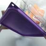 Vigor 2 and 4 Qt. Purple Allergen-Free Square Polypropylene Food Storage Container Lid