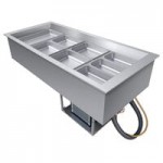 Hatco CWBP-5 Five Pan Slanted Drop-In Refrigerated Cold Food Well with Drain - 120V Hatco CWBP-5 Five Pan Slanted Drop-In Refrigerated Cold Food Well with Drain - 120V