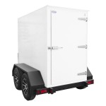 Leer 4X8ADT 4' x 8' Multi-Temp Auto Defrost Cooler / Freezer / Ice Transport with Integrated Trailer Leer 4X8ADT 4' x 8' Multi-Temp Auto Defrost Cooler / Freezer / Ice Transport with Integrated Trailer