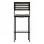Flash Furniture Lark Gray Wash Faux Teak Slat Stackable Barstool Flash Furniture Lark Gray Wash Faux Teak Slat Stackable Barstool