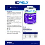 E-Z Weld EZ21201N 4 oz. Purple PVC Primer E-Z Weld EZ21201N 4 oz. Purple PVC Primer