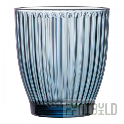 Arcoroc Rock Line 12 oz. Blue Rocks / Old Fashioned Glass by Arc Cardinal - 24/Case