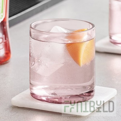Acopa Pangea 10 oz. Mauve Rocks / Old Fashioned Glass - 12/Case