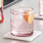 Acopa Pangea 10 oz. Mauve Rocks / Old Fashioned Glass - 12/Case