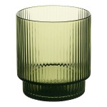 Acopa Lore 10 oz. Green Rocks / Old Fashioned Glass - 12/Case