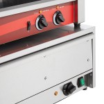 Avantco RG1850NS 50 Hot Dog Non-Stick Roller Grill with 48 Bun Warmer and Pass-Through Canopy - 120V, 1460W