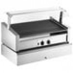 Avantco RG1850NS 50 Hot Dog Non-Stick Roller Grill with 48 Bun Warmer and Pass-Through Canopy - 120V, 1460W