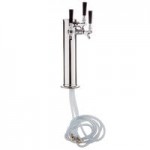 Continental Refrigerator KC69-N-SS Double Tap Kegerator Beer Dispenser - Stainless Steel, (3) 1/2 Keg Capacity Continental Refrigerator KC69-N-SS Double Tap Kegerator Beer Dispenser - Stainless Steel, (3) 1/2 Keg Capacity