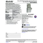 Zurn Elkay EZSDWSLK ezH20 Light Gray Hands-Free Non-Filtered Bottle Filling Station with Drinking Fountain - Non-Refrigerated