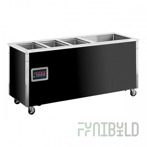 Vollrath 4-Series 36191 Signature Server® Non-Refrigerated Hot / Cold Food Station with Stainless Steel Counter - 74