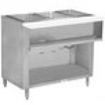Advance Tabco WB-3G-BS Natural Gas Three Pan Wetbath Powered Hot Food Table with Enclosed Undershelf - Open Well Advance Tabco WB-3G-BS Natural Gas Three Pan Wetbath Powered Hot Food Table with Enclosed Undershelf - Open Well