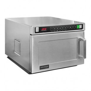 Amana HDC18SD2 1800W Heavy Duty Stainless Steel Commercial Microwave with Solid Door - 208/240V Amana HDC18SD2 1800W Heavy Duty Stainless Steel Commercial Microwave with Solid Door - 208/240V