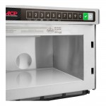 Amana HDC18SD2 1800W Heavy Duty Stainless Steel Commercial Microwave with Solid Door - 208/240V