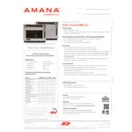 Amana HDC18SD2 1800W Heavy Duty Stainless Steel Commercial Microwave with Solid Door - 208/240V