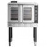 MainStreet Equipment CG1-N Single Deck Full Size Natural Gas Convection Oven with Legs - 54,000 BTU