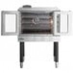 MainStreet Equipment CG1-N Single Deck Full Size Natural Gas Convection Oven with Legs - 54,000 BTU