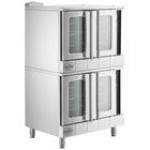 MainStreet Equipment CG1-N Single Deck Full Size Natural Gas Convection Oven with Legs - 54,000 BTU