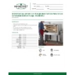 MainStreet Equipment CG1-N Single Deck Full Size Natural Gas Convection Oven with Legs - 54,000 BTU