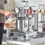 Avantco MX10WFB 10 Qt. Planetary Stand Mixer with Guard, Standard Accessories, & Flexible Silicone Blade Scraper - 120V, 3/4 hp