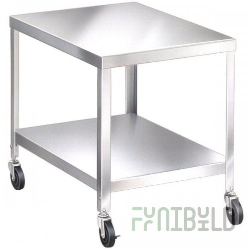 Lakeside 717 Stainless Steel Mobile Equipment Stand with Undershelf - 33 1/4