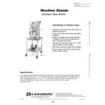 Lakeside 717 Stainless Steel Mobile Equipment Stand with Undershelf - 33 1/4 Lakeside 717 Stainless Steel Mobile Equipment Stand with Undershelf - 33 1/4