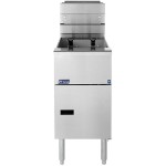 Pitco® VF-35S-LP Solstice Liquid Propane 35 lb. Stainless Steel Floor Fryer - 70,000 BTU