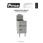Pitco® VF-35S-LP Solstice Liquid Propane 35 lb. Stainless Steel Floor Fryer - 70,000 BTU
