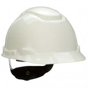 3M H-701RUV White 4-Point Ratchet Suspension Hard Hat with UVicator