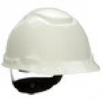 3M H-701RUV White 4-Point Ratchet Suspension Hard Hat with UVicator