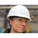 3M H-701RUV White 4-Point Ratchet Suspension Hard Hat with UVicator