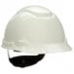 3M H-701RUV White 4-Point Ratchet Suspension Hard Hat with UVicator