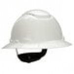 3M H-701RUV White 4-Point Ratchet Suspension Hard Hat with UVicator
