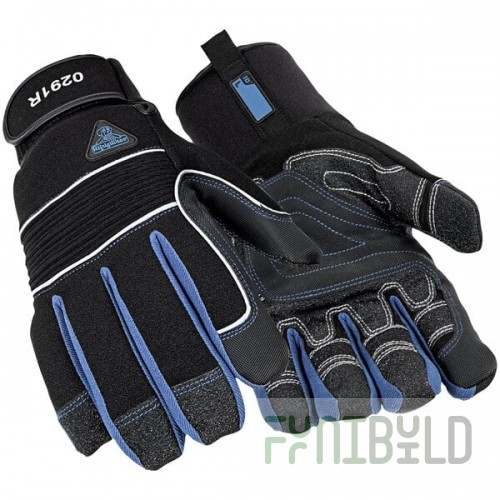 RefrigiWear 0291RBLKLAR Black Waterproof Frostline Gloves - Large