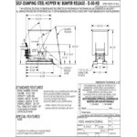 Vestil 0.50 Cubic Yard Heavy-Duty Self-Dumping Steel Forklift Hopper D-50-HD - 6,000 lb. Capacity Vestil 0.50 Cubic Yard Heavy-Duty Self-Dumping Steel Forklift Hopper D-50-HD - 6,000 lb. Capacity