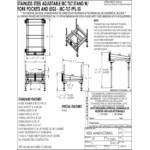 Vestil Stainless Steel Intermediate Bulk Container Tilt Stand with Adjustable Legs and 5-Degree Maximum Tilt Angle IBC-TLT-FPL-SS - 4,4000 lb. Capacity
