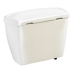 American Standard Yorkville FloWise Right Height 4142100.020 Vitreous China Pressure-Assisted Flushometer Toilet Tank with Lid - 1.1 GPF