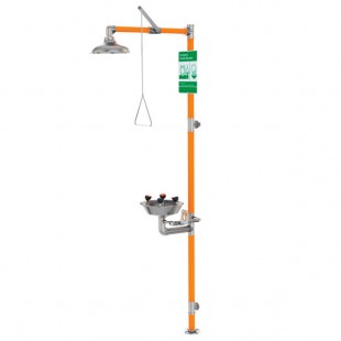Guardian Equipment G1994-316 Type 316 Stainless Steel Safety Station with WideArea Eye / Face Wash