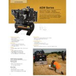 Mi-T-M AGW Series 30 Gallon Carbon Steel Two-Stage Stationary Gas-Powered Horizontal Air Compressor / Generator / Welder with 420cc Engine AGW-SM14-30M - 14 hp, 2,500-5,000W