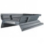 Lavex 1 Cubic Yard Gray Tilt Truck Lid