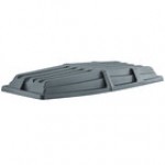Lavex 1 Cubic Yard Gray Tilt Truck Lid