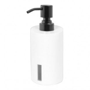 room360 Miami 10 oz. Shell Soap Dispenser with Matte Black Pump Top - 6/Case