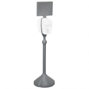 PolyJohn MSN01-1000GG MiniSan Gray Sanitizer Dispensing System Stand