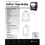 San Jamar T1370BKSS Tear-N-Dry Summit Hands Free Roll Towel Dispenser - Black / Stainless Steel Look