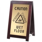 Cal-Mil 852-52 Dark Wood WET FLOOR Sign Cal-Mil 852-52 Dark Wood WET FLOOR Sign