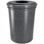 Commercial Zone 722119 StoneTec 30 Gallon Pepperstone Square Decorative Trash Can with Lid Commercial Zone 722119 StoneTec 30 Gallon Pepperstone Square Decorative Trash Can with Lid