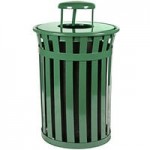 Witt Industries M3601-DTL-BK Black Steel Push Door Dome Top Lid for Oakley Series 36 Gallon Decorative Trash Can Witt Industries M3601-DTL-BK Black Steel Push Door Dome Top Lid for Oakley Series 36 Gallon Decorative Trash Can