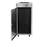 Ex-Cell Kaiser LDW-24 SS 24 Gallon Stainless Steel Rectangular Waste Companion Container to Liquids Disposal Receptacle